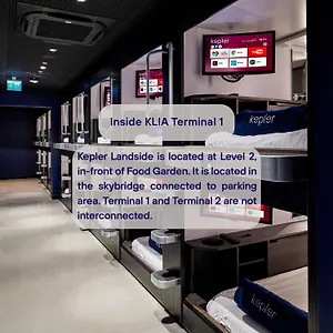 Kepler Club Kuala Lumpur Airport - Klia T1 Landside, Public Area Hotel a capsule
